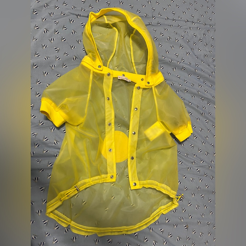 Moncler Mantella Kids Rain Jacket - Yellow Size 4